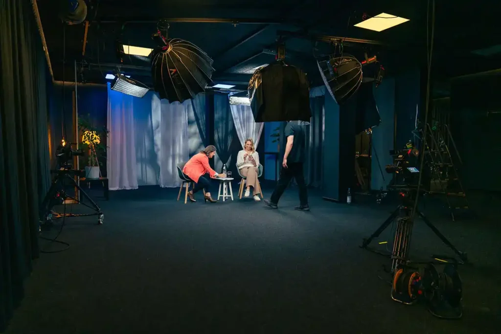 Produktionskamera im StudioCo